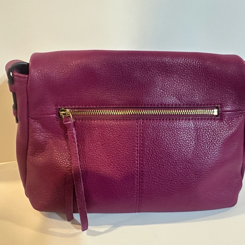 Aimee Kestenberg Magenta Leather Shoulder Bag